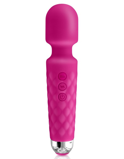Vibromasseur wand rose 20 vitesses USB - CC5310500050 Vibromasseur wand rose 20 vitesses USB - CC5310500050