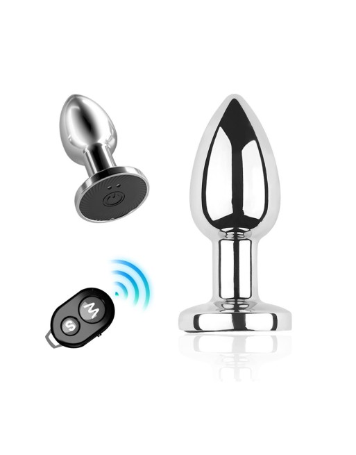 Plug vibrant acier inoxydable anal taille S avec télécommande, USB - RY-207-S Plug vibrant acier inoxydable anal taille S avec télécommande, USB - RY-207-S