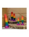 Plug anal multicouleur taille M - A-032-RAI-M
