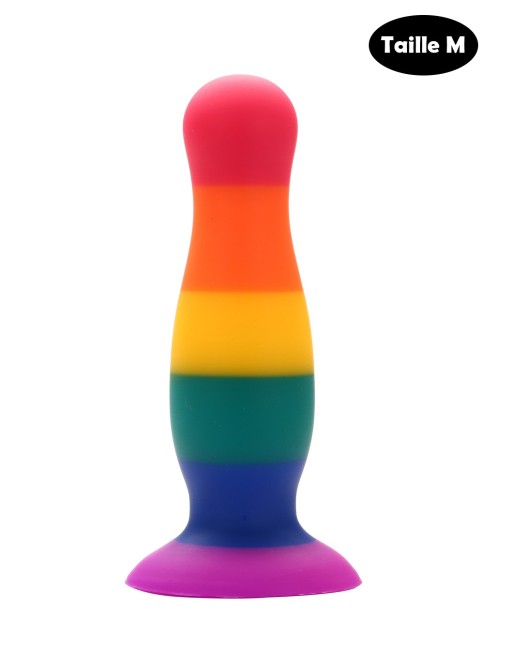 Plug anal ventouse multicouleur taille M - A-005-RAI-M Plug anal ventouse multicouleur taille M - A-005-RAI-M