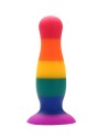 Plug anal ventouse multicouleur taille M - A-005-RAI-M