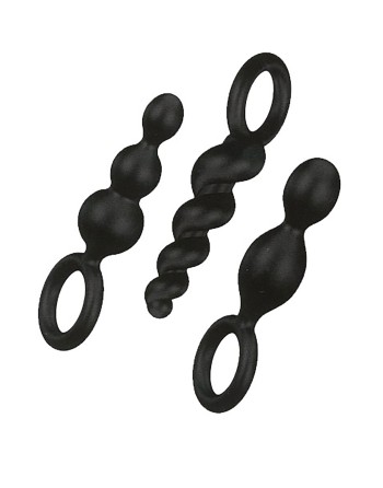 Coffret 3 plugs Satisfyer Plugs Noir - CC597159