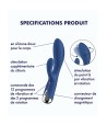 Vibromasseur rabbit USB tête rotative bleu Spinning Rabbit 1 Satisfyer - CC597856
