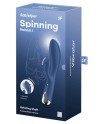 Vibromasseur rabbit USB tête rotative bleu Spinning Rabbit 1 Satisfyer - CC597856