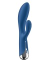 Vibromasseur rabbit USB tête rotative bleu Spinning Rabbit 1 Satisfyer - CC597856