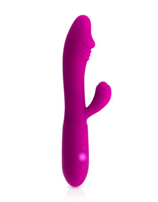 Vibromasseur rabbit Becca rose USB avec gland stimulant 10 programmes - CC531061 Vibromasseur rabbit Becca rose USB avec gland stimulant 10 programmes - CC531061
