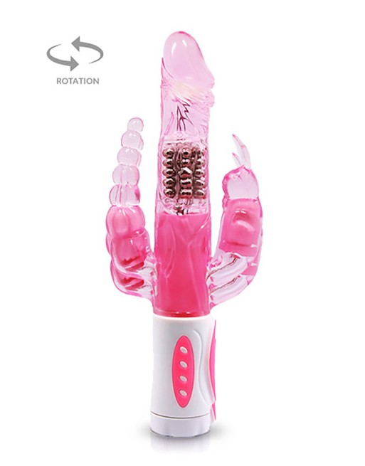 Vibromasseur rabbit rotatif triple stimulation - CC530136 Vibromasseur rabbit rotatif triple stimulation - CC530136