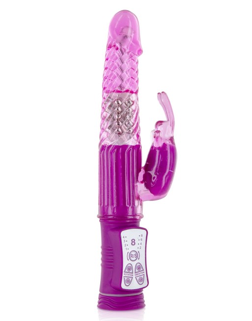 Vibromasseur rabbit rose 2 moteurs et billes rotatives USB - CC5702010050 Vibromasseur rabbit rose 2 moteurs et billes rotatives USB - CC5702010050