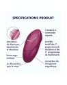Vibromasseur à poser, stimulateur clitoridien rouge Tap  Climax 1 Satisfyer - CC597858