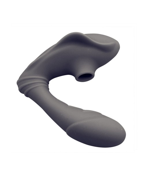 2 EN 1 Vibromasseur et stimulateur clitoridien USB noir - BOZ-042 2 EN 1 Vibromasseur et stimulateur clitoridien USB noir - BOZ-042