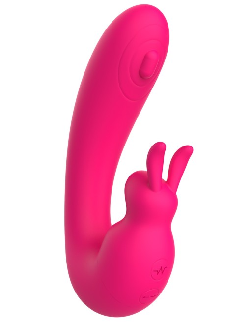 Vibromasseur 2 en 1 G-spot et C-spot USB Kala rose - WS-NV084 Vibromasseur 2 en 1 G-spot et C-spot USB Kala rose - WS-NV084