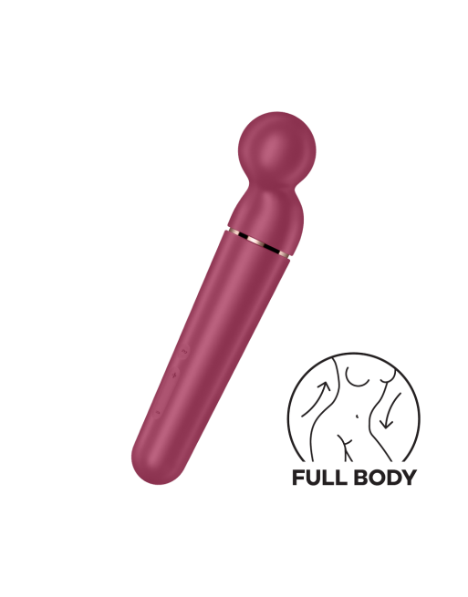Vibromasseur wand rouge USB 60 vibrations Planet Wand-er Satisfyer - CC597844 Vibromasseur wand rouge USB 60 vibrations Planet Wand-er Satisfyer - CC597844