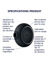 Stimulateur clitoridien par air pulsé et vibration USB Pro To Go 3 Satisfyer - CC597805