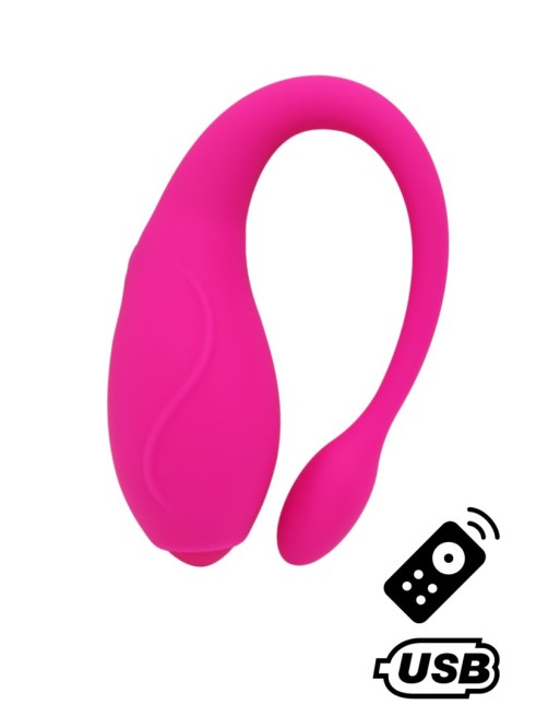 TANDEM Rose, stimulateur pour couple USB avec télécommande en silicone médical - BQ125PNK TANDEM Rose, stimulateur pour couple USB avec télécommande en silicone médical - BQ125PNK