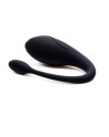 TANDEM Noir, stimulateur pour couple USB avec télécommande en silicone médical  - BQ125BLK