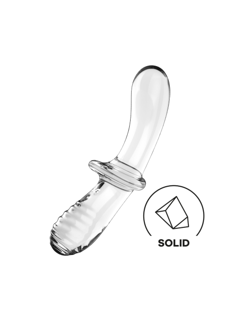 Gode en verre borosilicaté massif transparent Double Crystal Satisfyer - CC597829 Gode en verre borosilicaté massif transparent Double Crystal Satisfyer - CC597829