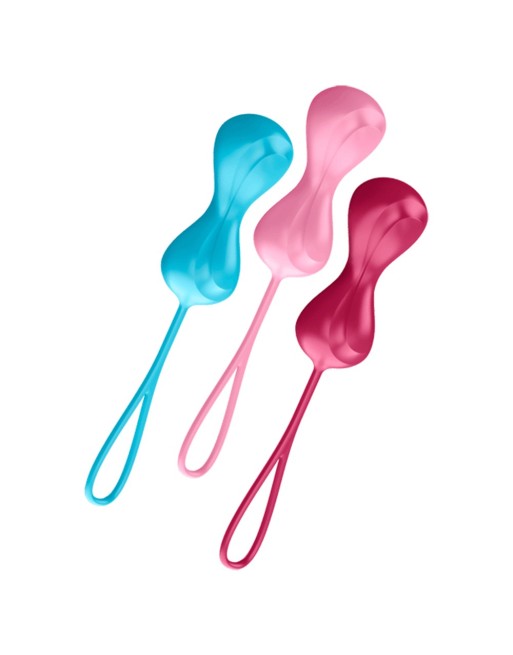 Set de 3 boules de Geisha effet vibrante Power Balls Satisfyer - CC597150 Set de 3 boules de Geisha effet vibrante Power Balls Satisfyer - CC597150