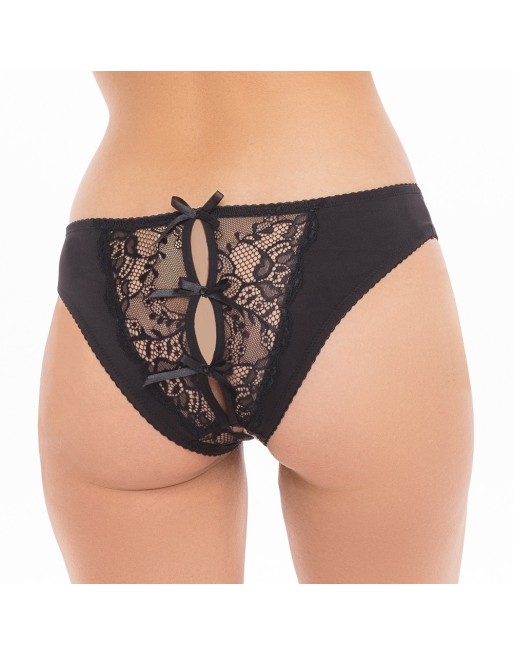 Culotte ouverte noir - RECREN1157-BLK Reconditionné Culotte ouverte noir - RECREN1157-BLK Reconditionné