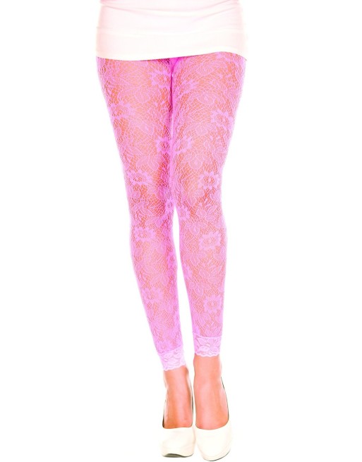 Legging fin dentelle rose - MH35046NEP Legging fin dentelle rose - MH35046NEP