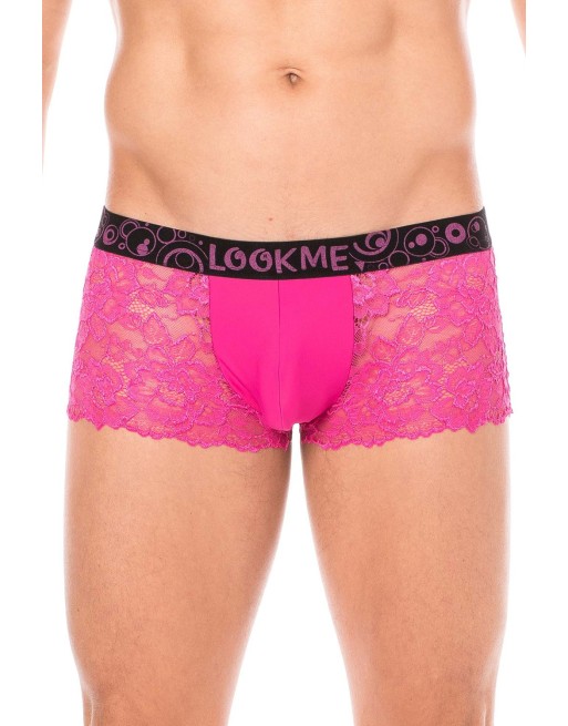 Boxer magenta en dentelle délicate - LM2006-67MAG Boxer magenta en dentelle délicate - LM2006-67MAG