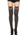 Collant semi opaque avec tête de chat fantaisie - MH7141BBE