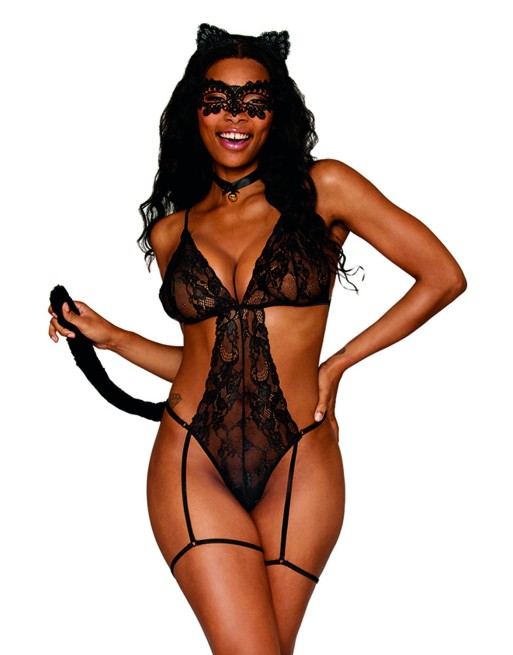 Costume chat 4 pièces - DG13298COS Costume chat 4 pièces - DG13298COS