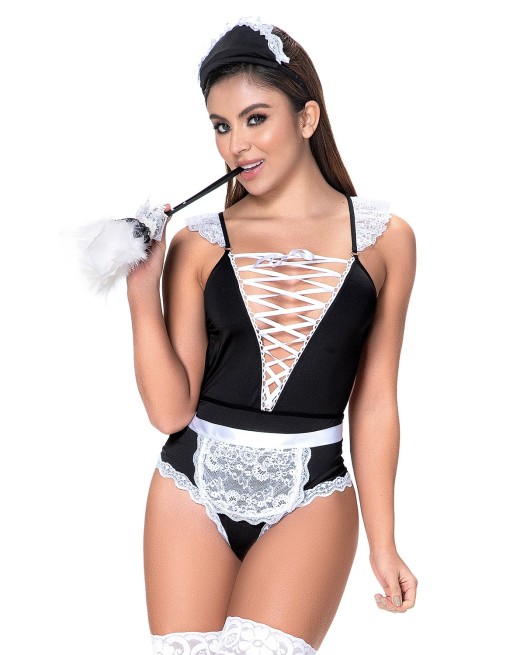 Costume de femme de ménage sexy - MAL6414COS Costume de femme de ménage sexy - MAL6414COS